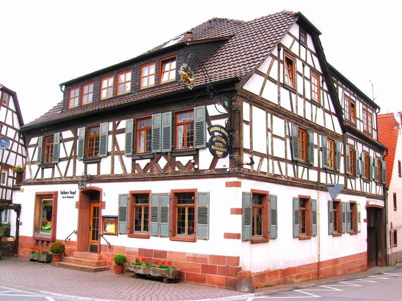 Goldner Engel, Restaurant - Hotel - Metzgerei Laudenbach  Exterior foto